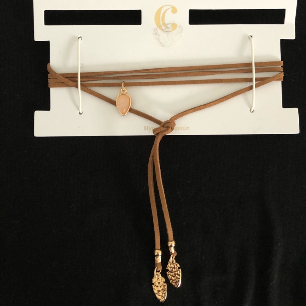 Brown Suede Choker